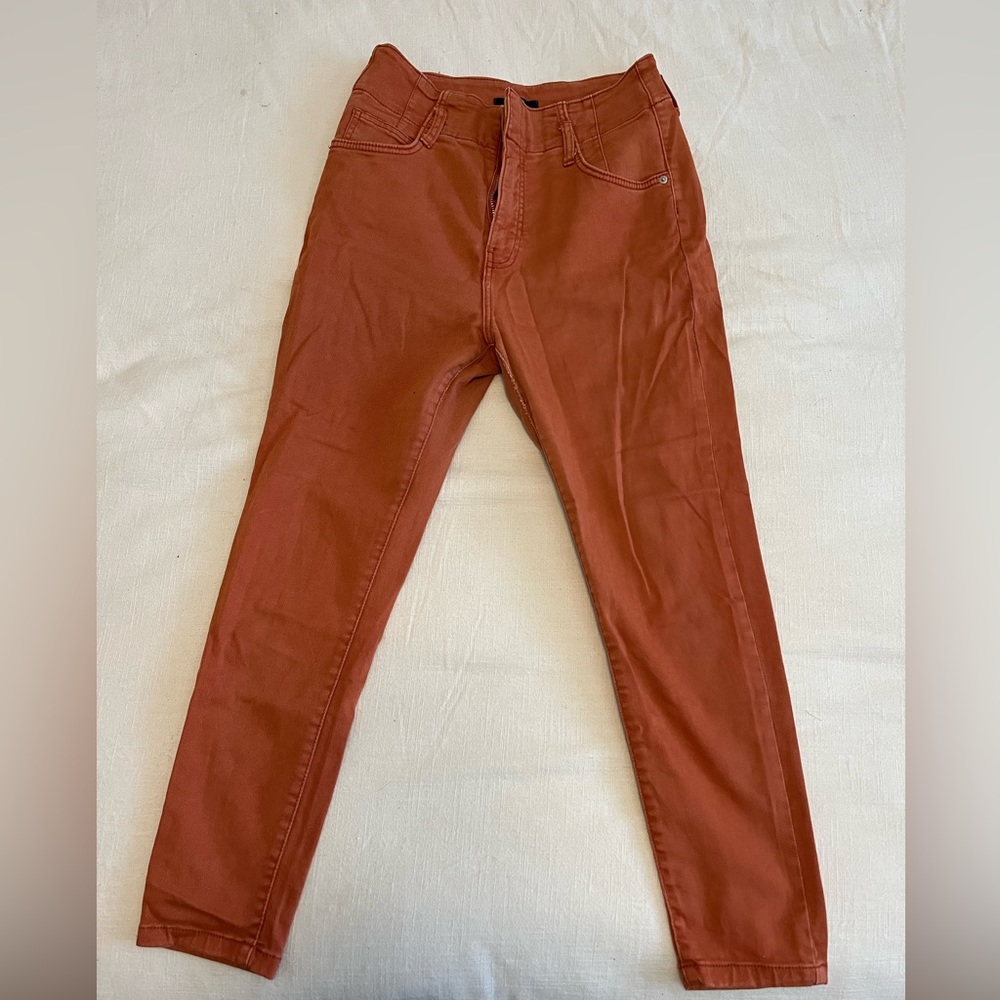 Bershka Orange Jeans (size 8)